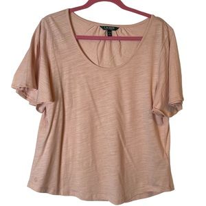 Lauren Ralph Lauren Ballet Pink Flowy Blouse